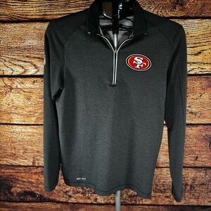 Nike 49ers Youth XS Dri-FIT Quarter Zip NFL Pullover